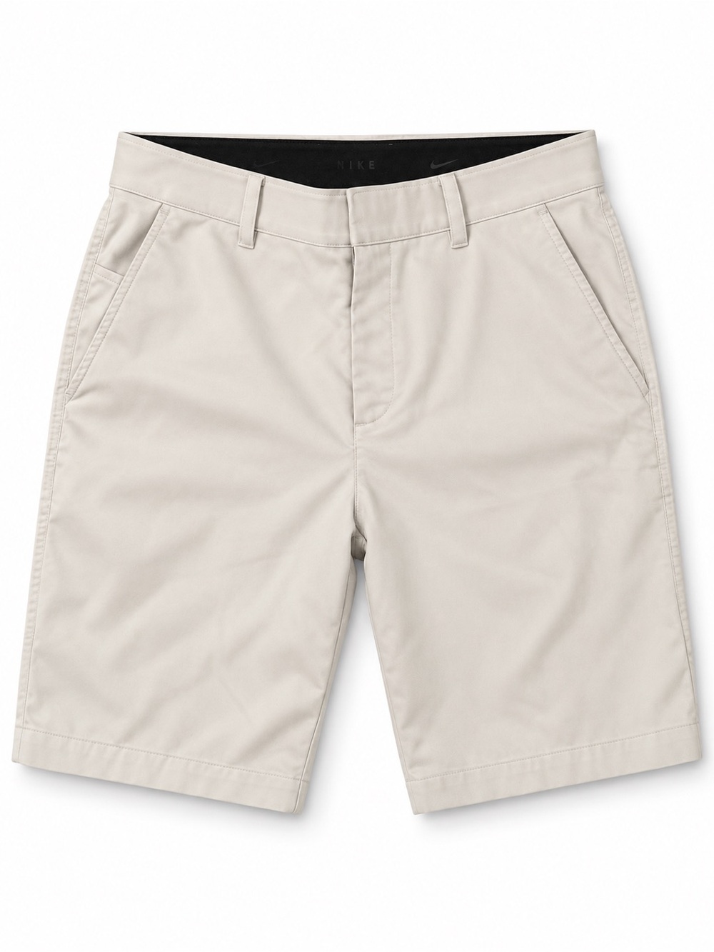 Nike Men’s Light Beige Flat-Front Shorts